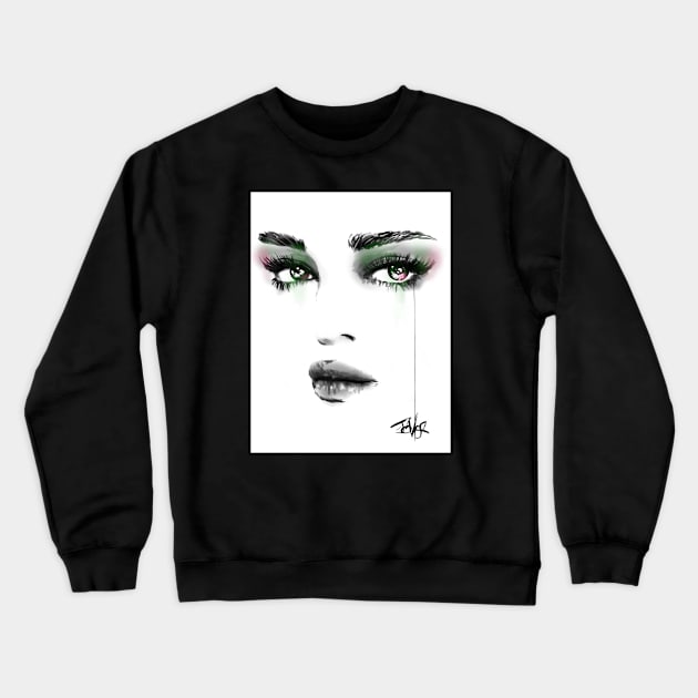 Green energy Crewneck Sweatshirt by Loui Jover 